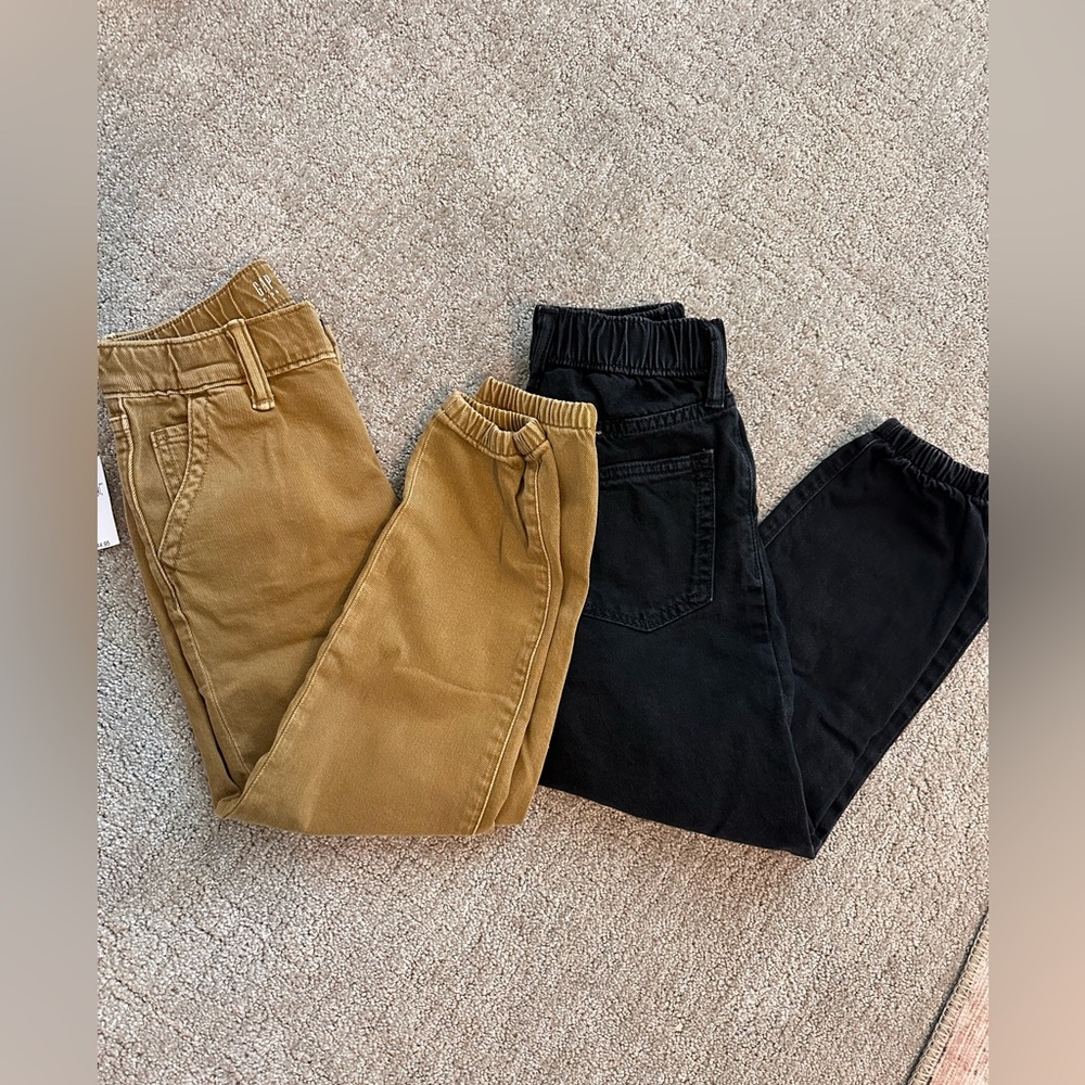 NWT set of Gap Boys Denim Joggers Size 6